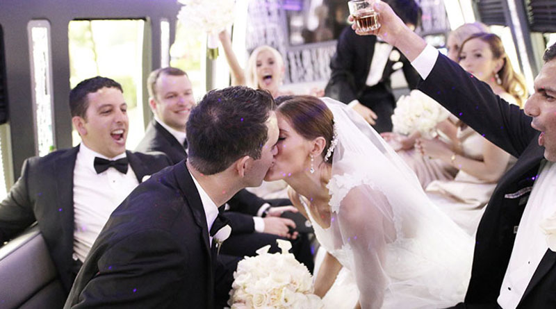 Wedding Party Bus in Las Vegas